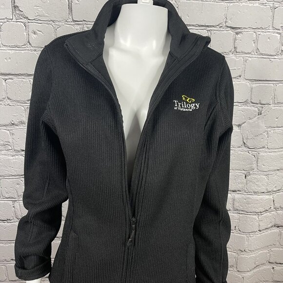 OGIO Womens Medium Full Zip Knit Jacket Black Trilogy At Vistancia Logo - Picture 5 of 10